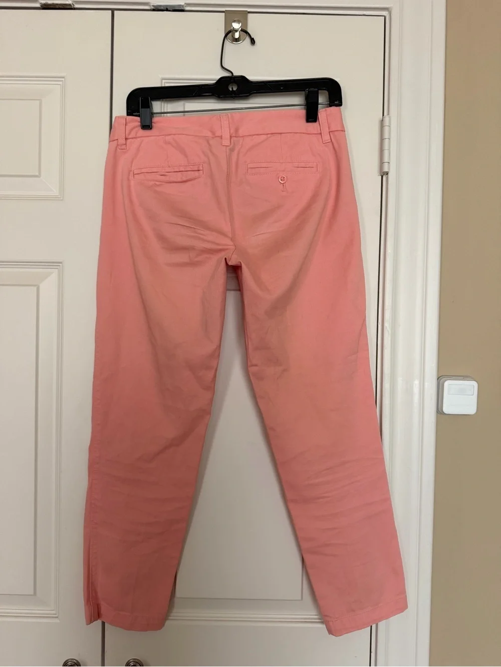 J. Crew Coral Pink Cropped Chino Pants